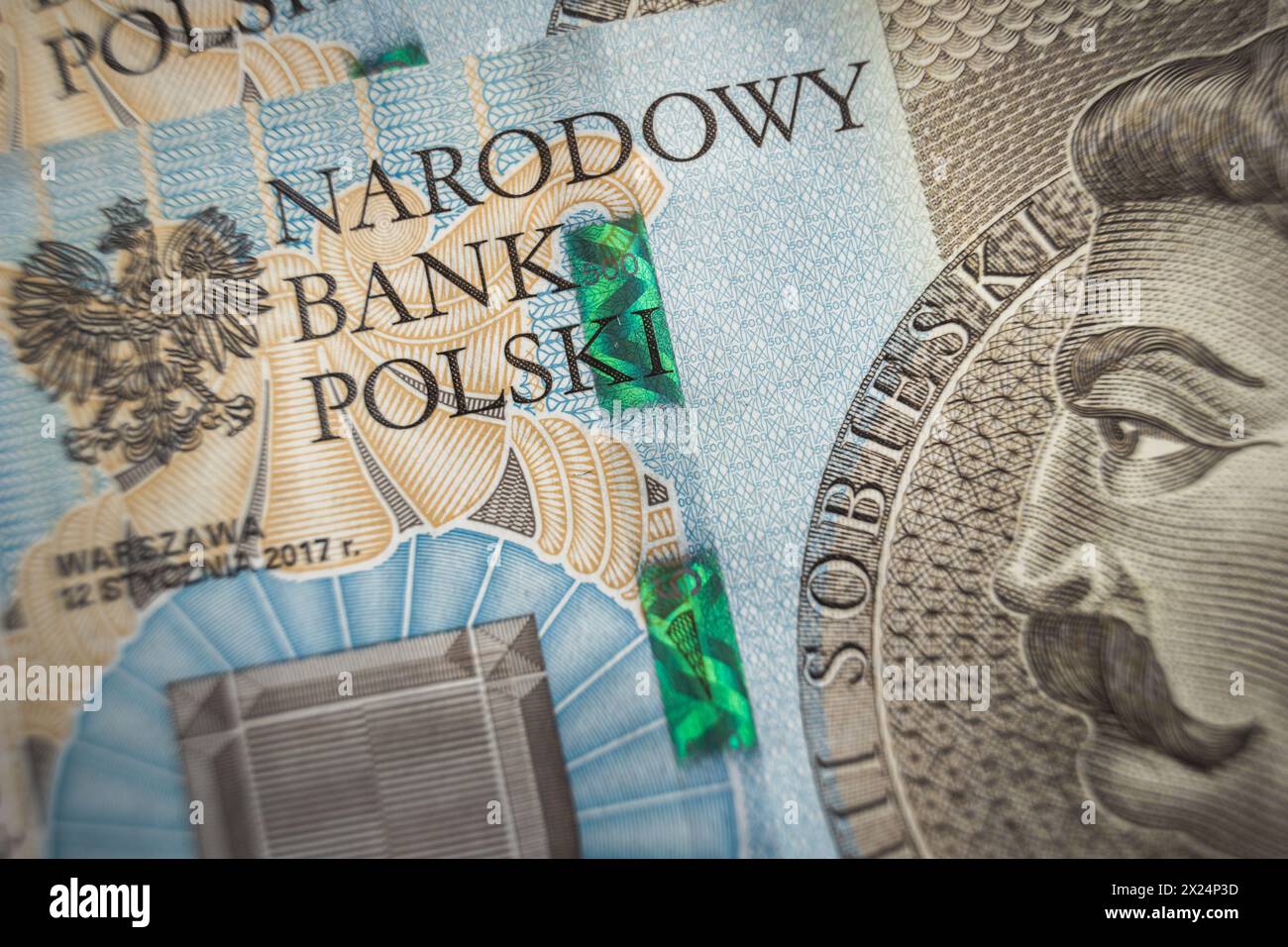 Narodowy Bank Polski unterschreibt das Inflationskonzept der Banknotenwirtschaft in Polen Stockfoto