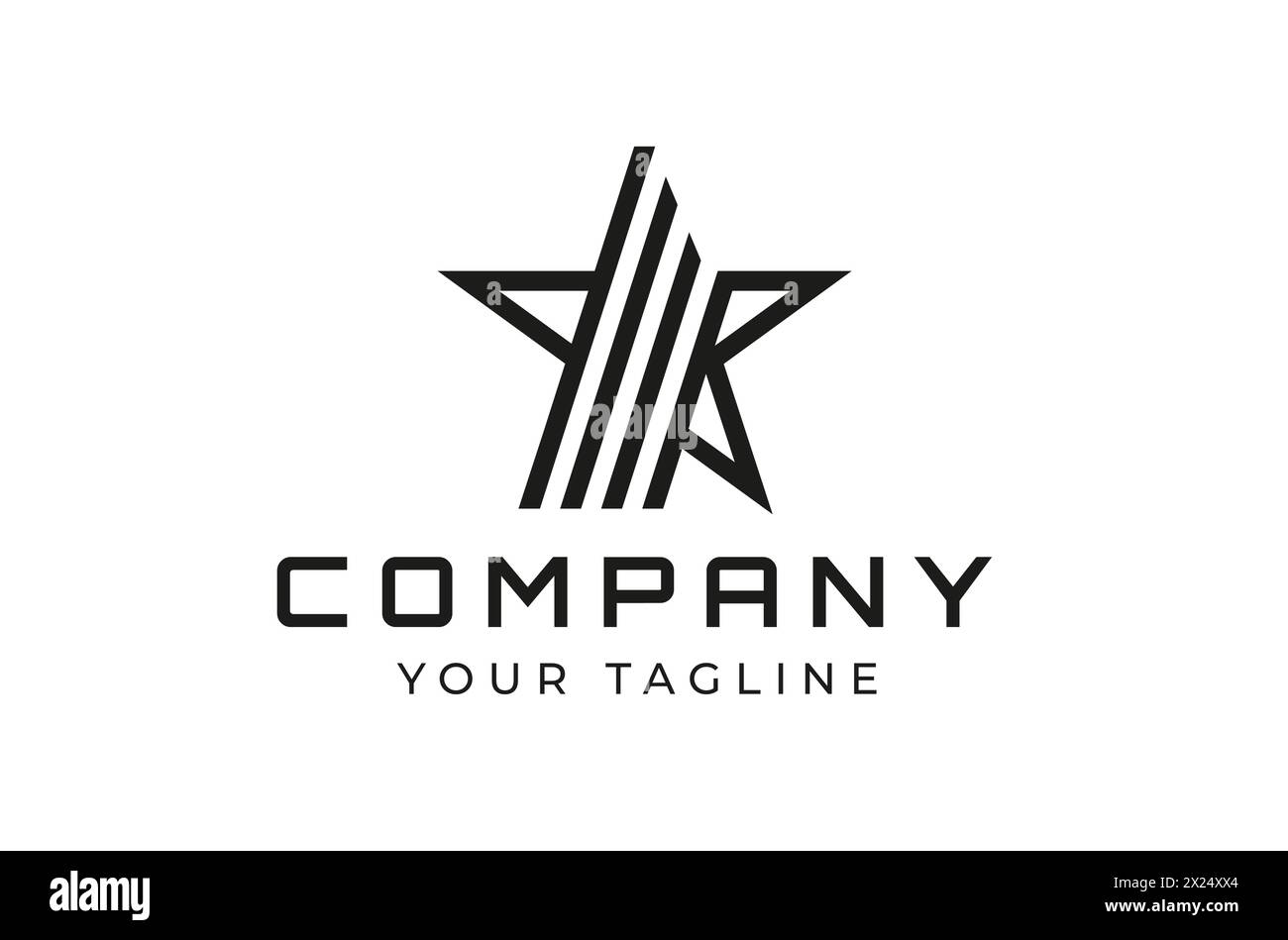 Moderner Stil eleganter Stern Vektor Stern Design Vorlage Icon Illustration Stock Vektor