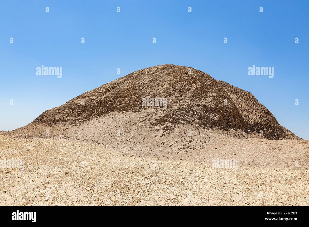 Ägypten, Fayum, Hawara, Pyramide von Amenemhat III Stockfoto