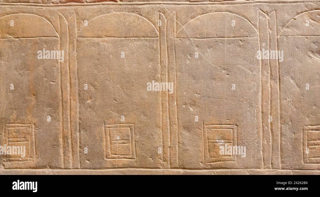 Ägypten, Sakkara, Grab von Mereruka, Kornspeicher. Stockfoto