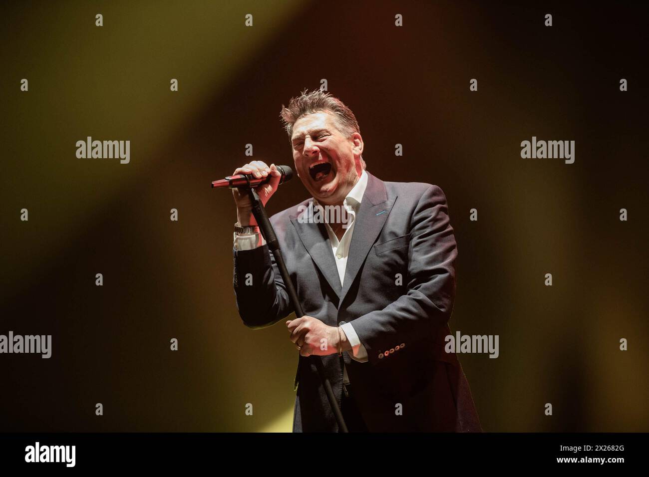 Tony Hadley lebt in Carpi. (Foto: Carlo Vergani/Pacific Press) Stockfoto