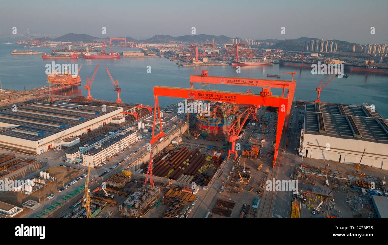 Offshore-Öltechnik Stockfoto