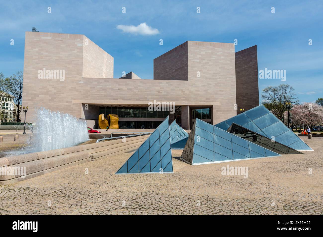 Eingang in Washington, D.C., Ostflügel, National Gallery of Art Stockfoto