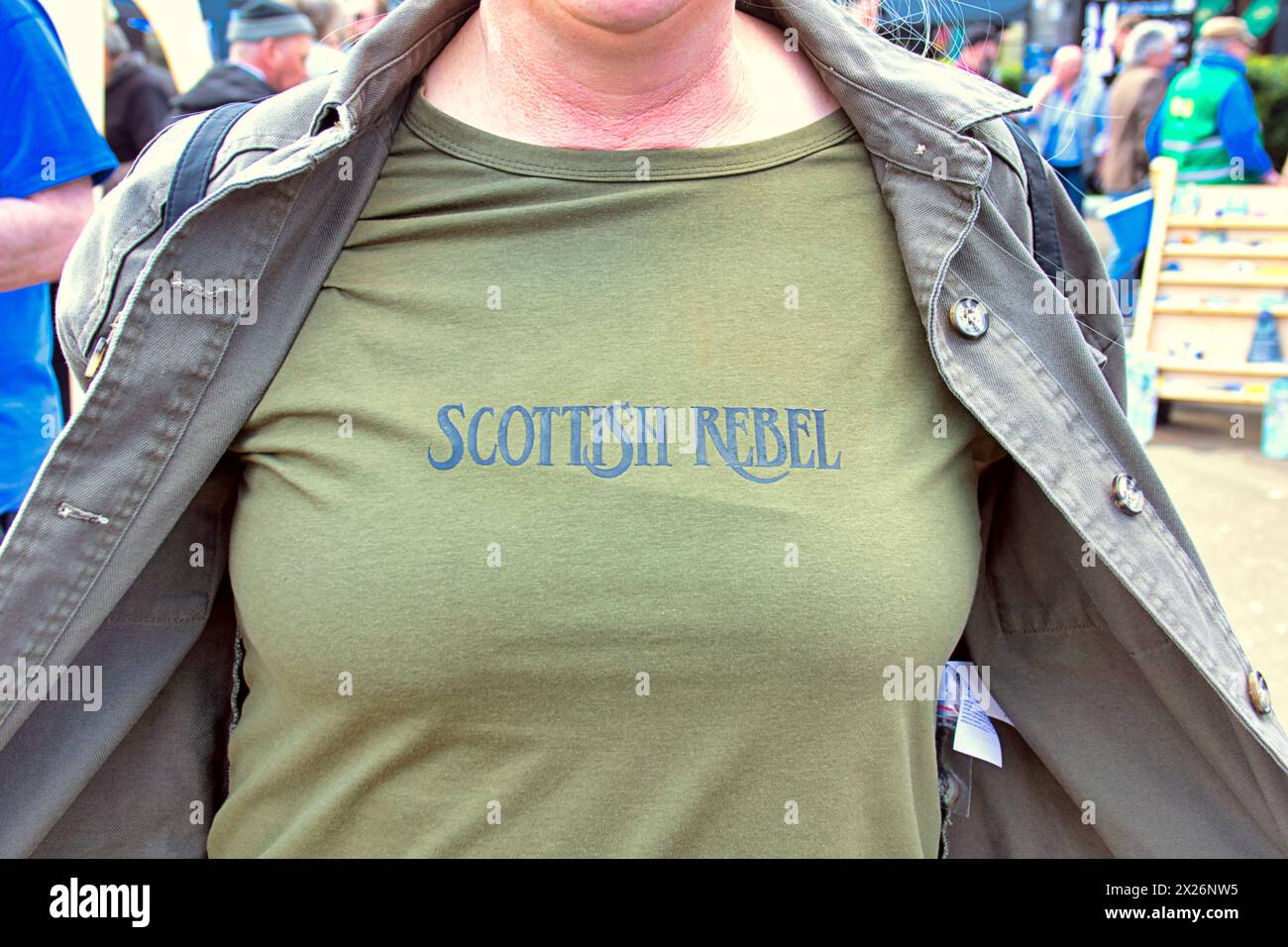 Glasgow, Schottland, Großbritannien. 20. April 2024: Pro unabhängigkeitsmarsch begann im kelvingrove Park und endete mit Reden auf dem george Square, die aus mehreren Pro-indy-Gruppen bestanden. Credit Gerard Ferry /Alamy Live News Stockfoto