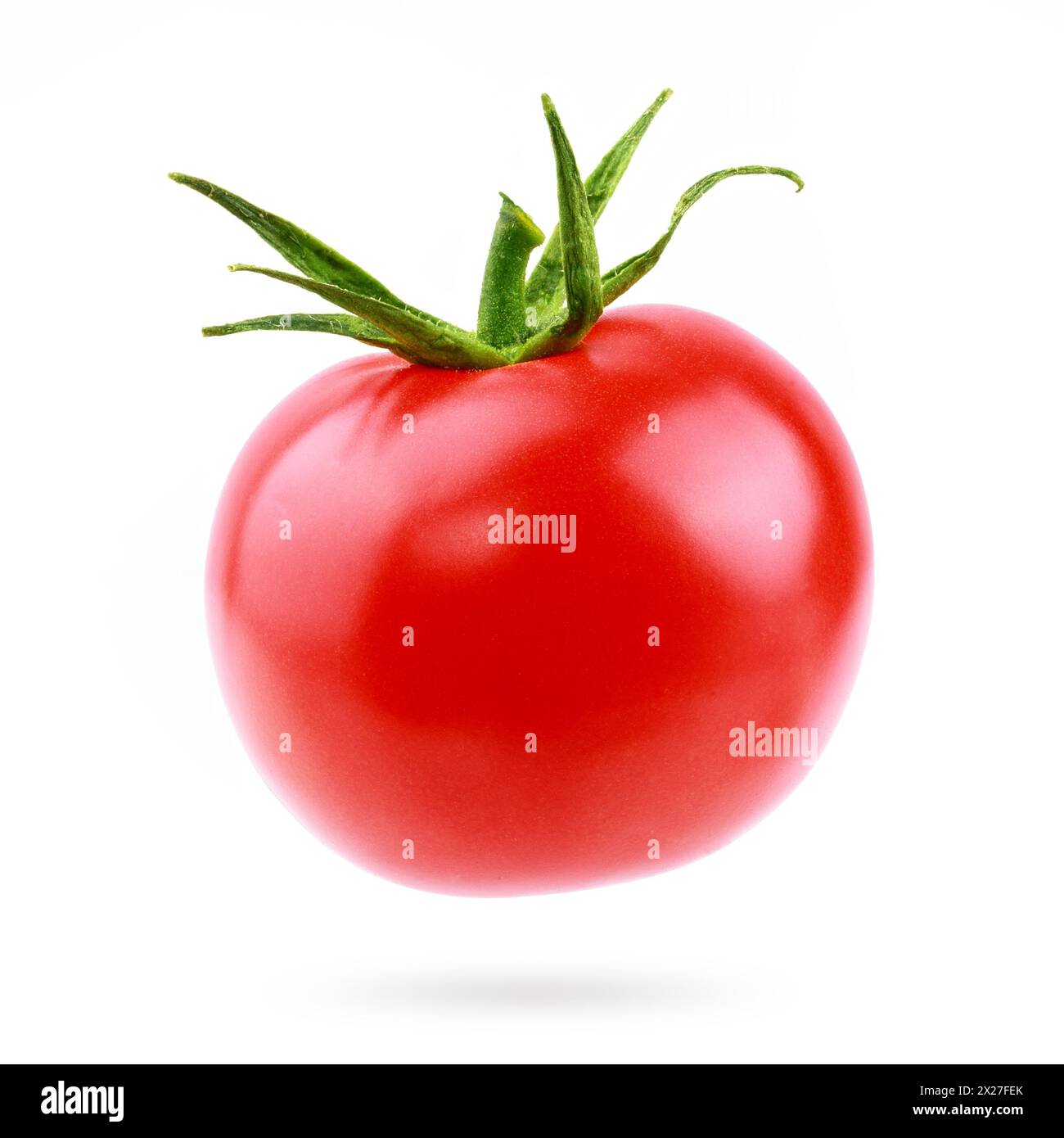Tomaten auf dem weißen Hintergrund Stockfoto