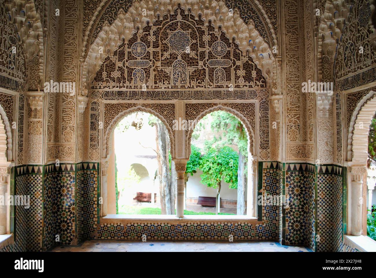 Alhambra Palast und Festungskomplex in Granada, Andalusien, Spanien Stockfoto