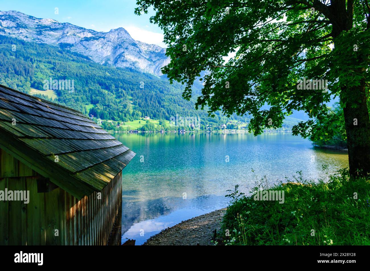 grundlsee, österreich, 20. juli 2006, Blick auf den See im Sommer *** grundlsee, österreich, 20. juli 2006, blick auf den See im sommer Copyright: xx Stockfoto