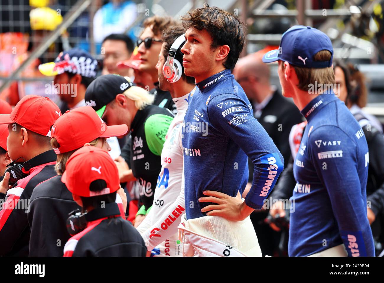 Shanghai, China. April 2024. Alexander Albon (THA) Williams Racing in der Startaufstellung. 21.04.2024. Formel-1-Weltmeisterschaft, Rd 5, Großer Preis Von China, Shanghai, China, Wettkampftag. Das Foto sollte lauten: XPB/Alamy Live News. Stockfoto