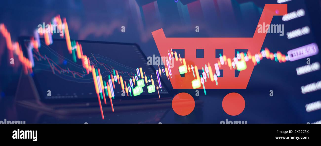 Unternehmensstatistiken und Analysewert . Abstrakt glühenden Forex Diagramm Interface Hintergrund. Investitions-, Handels-, Aktien-, Finanz- und Analysekonzept. Stockfoto