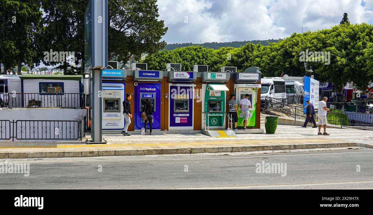 Das beliebte Urlaubsziel Bodrum, Provinz Mugla, Türkei Stockfoto