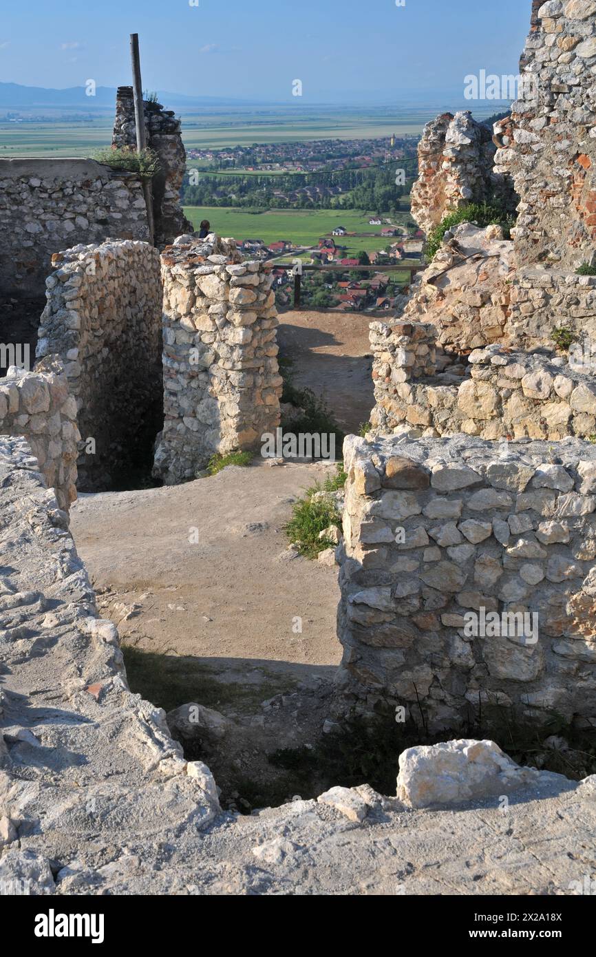 Festung Rasnov, Transsilvanien, Rumänien Stockfoto