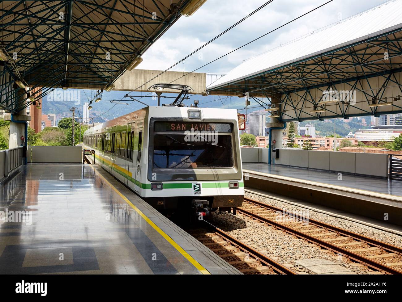 Metro San Javier, Medellin, Antioquia, Kolumbien, Südamerika Stockfoto