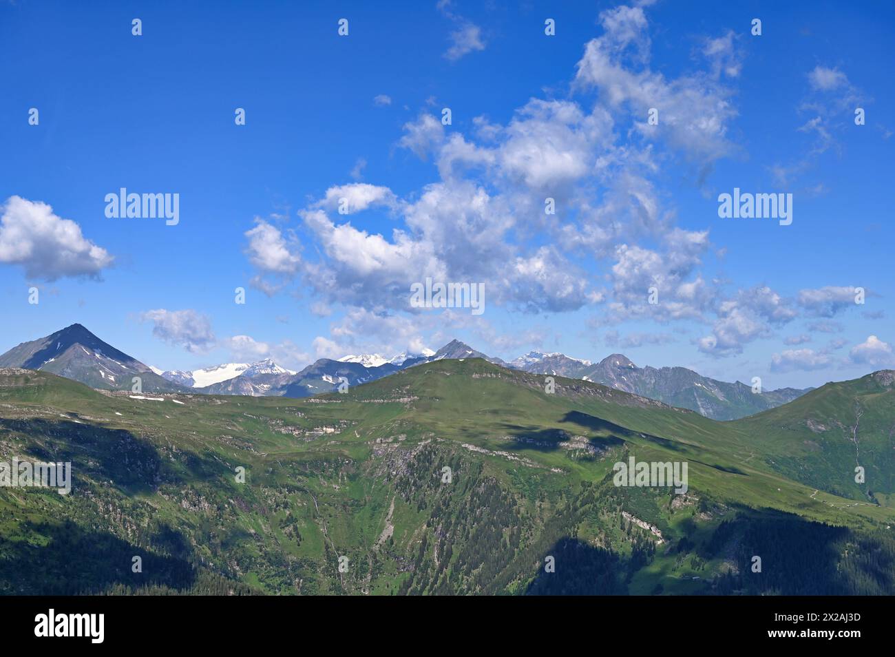 Blick von der Spitze der Stubnerkogel-Berglandschaft Bad Gastein Stockfoto