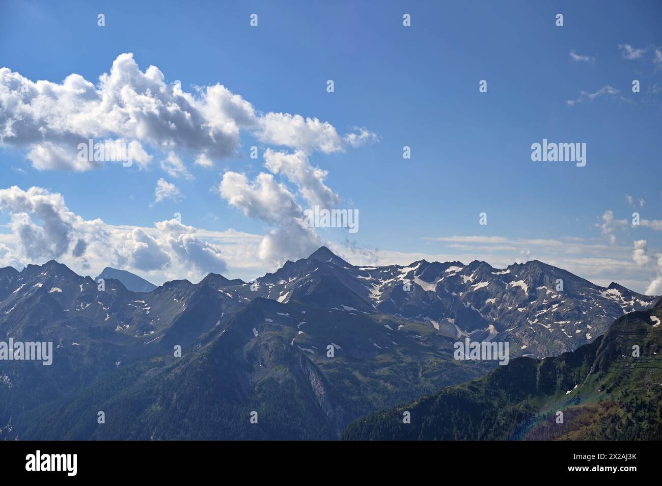 Blick vom Gipfel des Stubnerkogels bei Bad Gastein Stockfoto