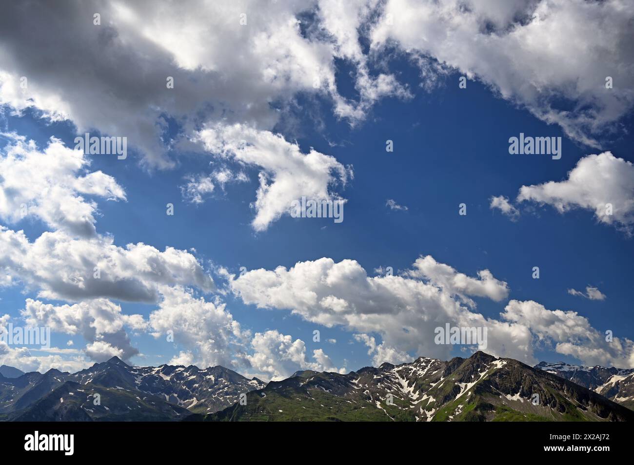 Blick vom Gipfel des Stubnerkogels Bad Gastein Österreich Stockfoto