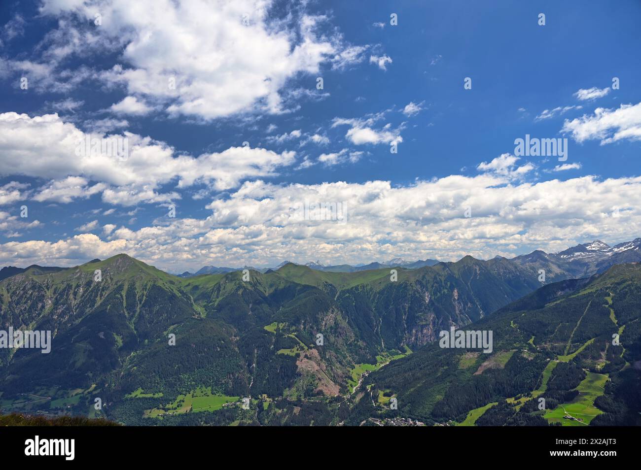 Stubnerkogel Bergwelt Bad Gastein Sommersaison Stockfoto