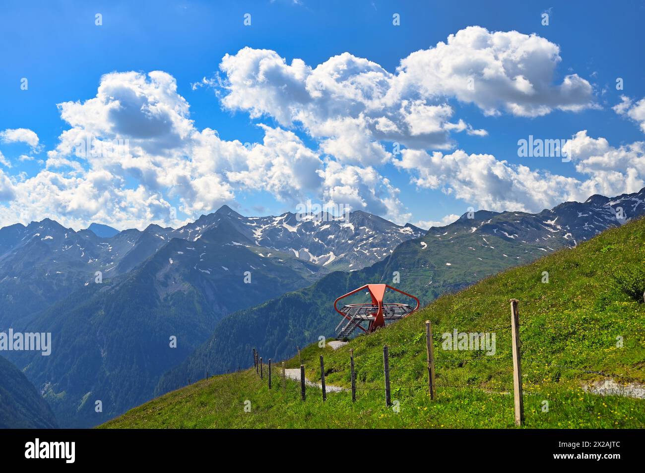 Aussichtspunkt Stubnerkogelgebirge Österreich Stockfoto