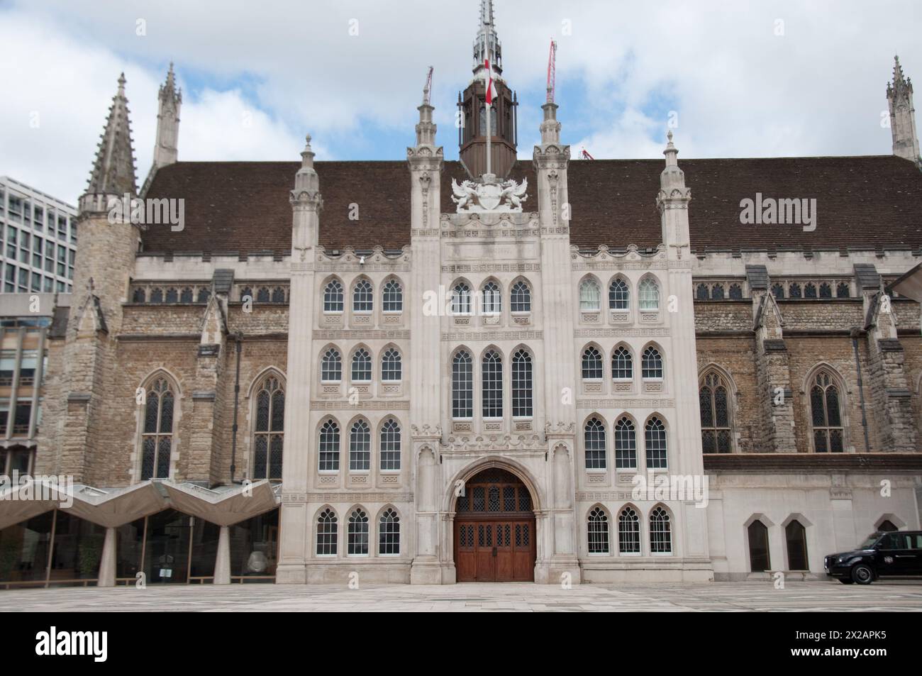 London Guilldhall, Basinghall Street, City of London, London, Großbritannien. Guildhall ist ein Gemeindegebäude im Moorgate-Viertel der City of London in Engla Stockfoto