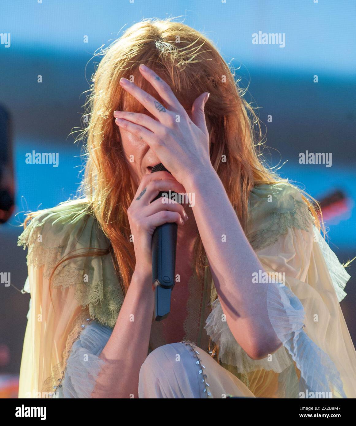 Florenz und die Maschine, die live auf der Bühne Barclay card, CEST Sommer, Hyde Park in London. 13.07.19 Stockfoto