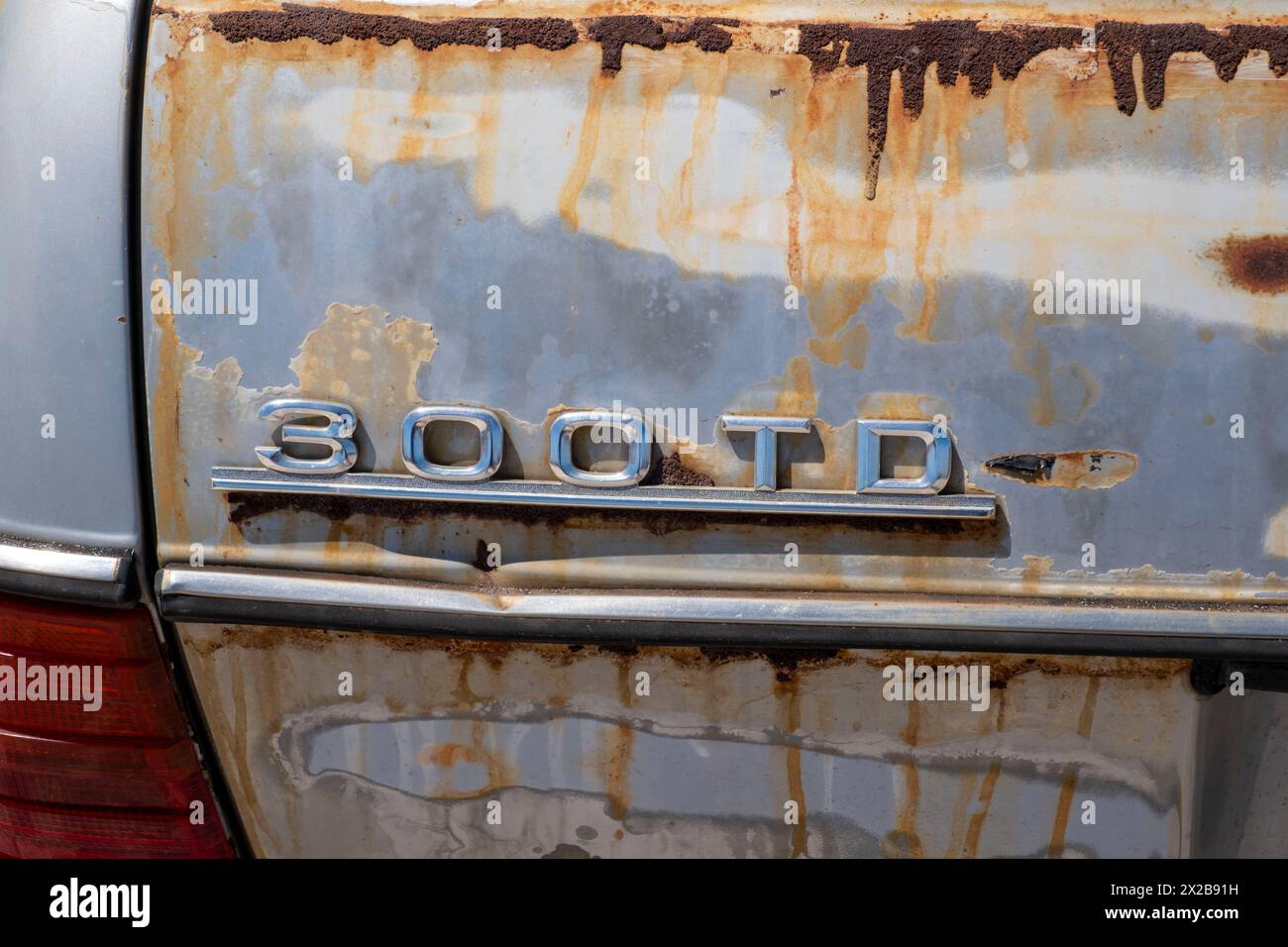 Mercedes 300TD, Paphos Classic Vehicle Club Harbour Show, Paphos, Zypern Stockfoto