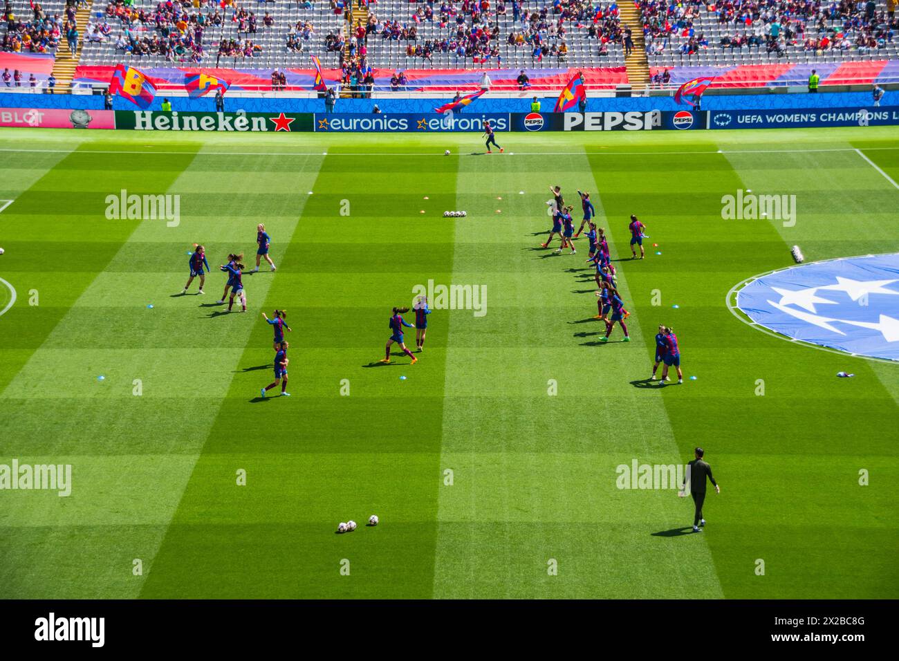 Barcelona - Chelsea Fußballmeisterin der Liga 20/04/2024 Stockfoto