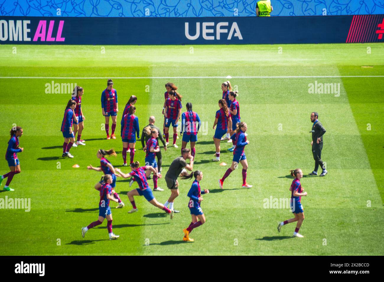 Barcelona - Chelsea Fußballmeisterin der Liga 20/04/2024 Stockfoto
