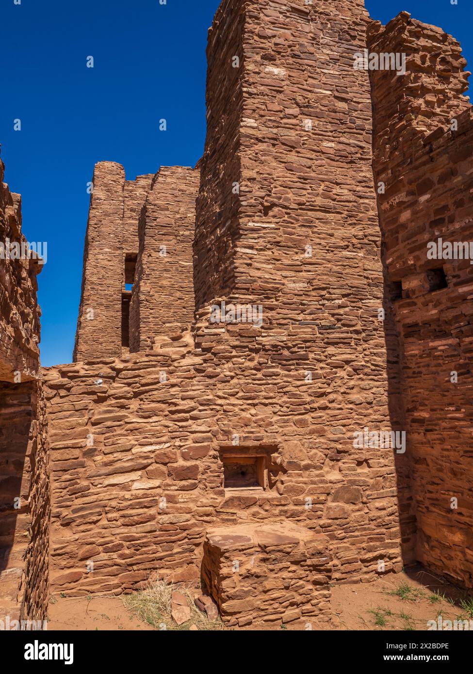 Abo Ruinen, Salinas Pueblo Missions National Monument, Abo, New Mexico. Stockfoto