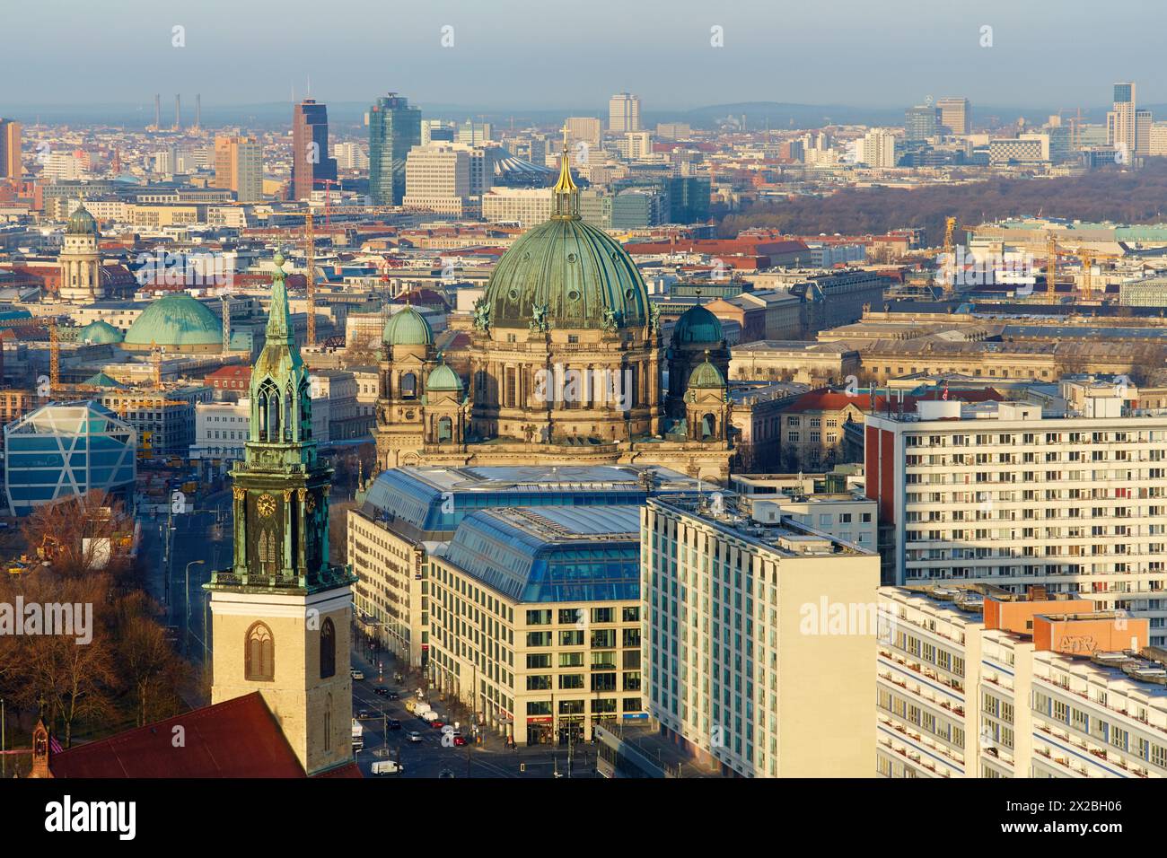 Berliner Dom, Marienkirche Kirche, Alexanderplatz, Berlin, Deutschland. Stockfoto