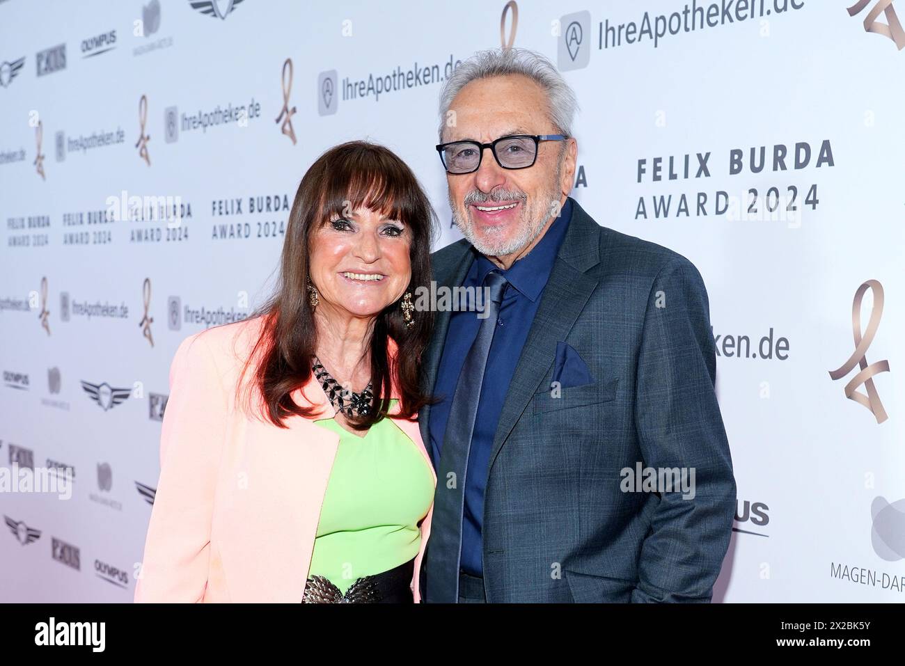 Wolfgang Stumph mit seiner Ehefrau Christine beim Felix Burda Award am 21.04.2024 in Berlin Stockfoto