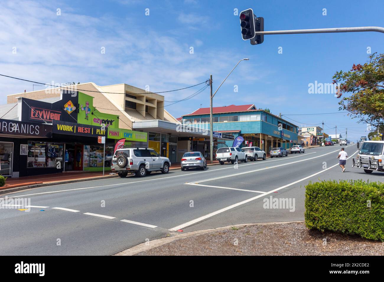 Stadtzentrum, Wagonga Street, Narooma, New South Wales, Australien Stockfoto