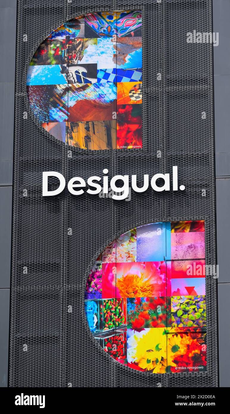 Der Desigual Flagship Store in Ginza, Tokyo JP Stockfoto