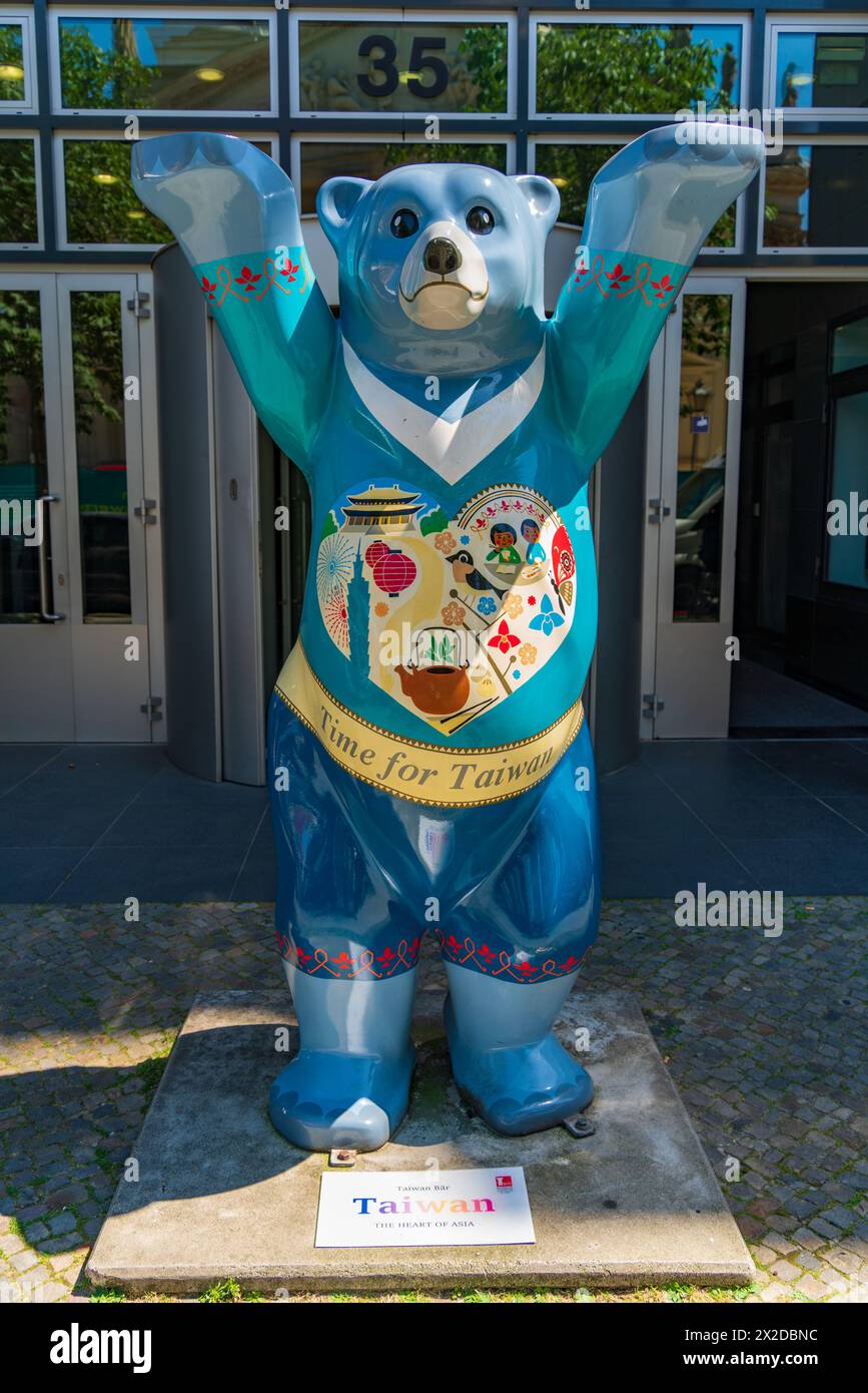 Taiwan Buddy Bear in Berlin, Deutschland Stockfoto