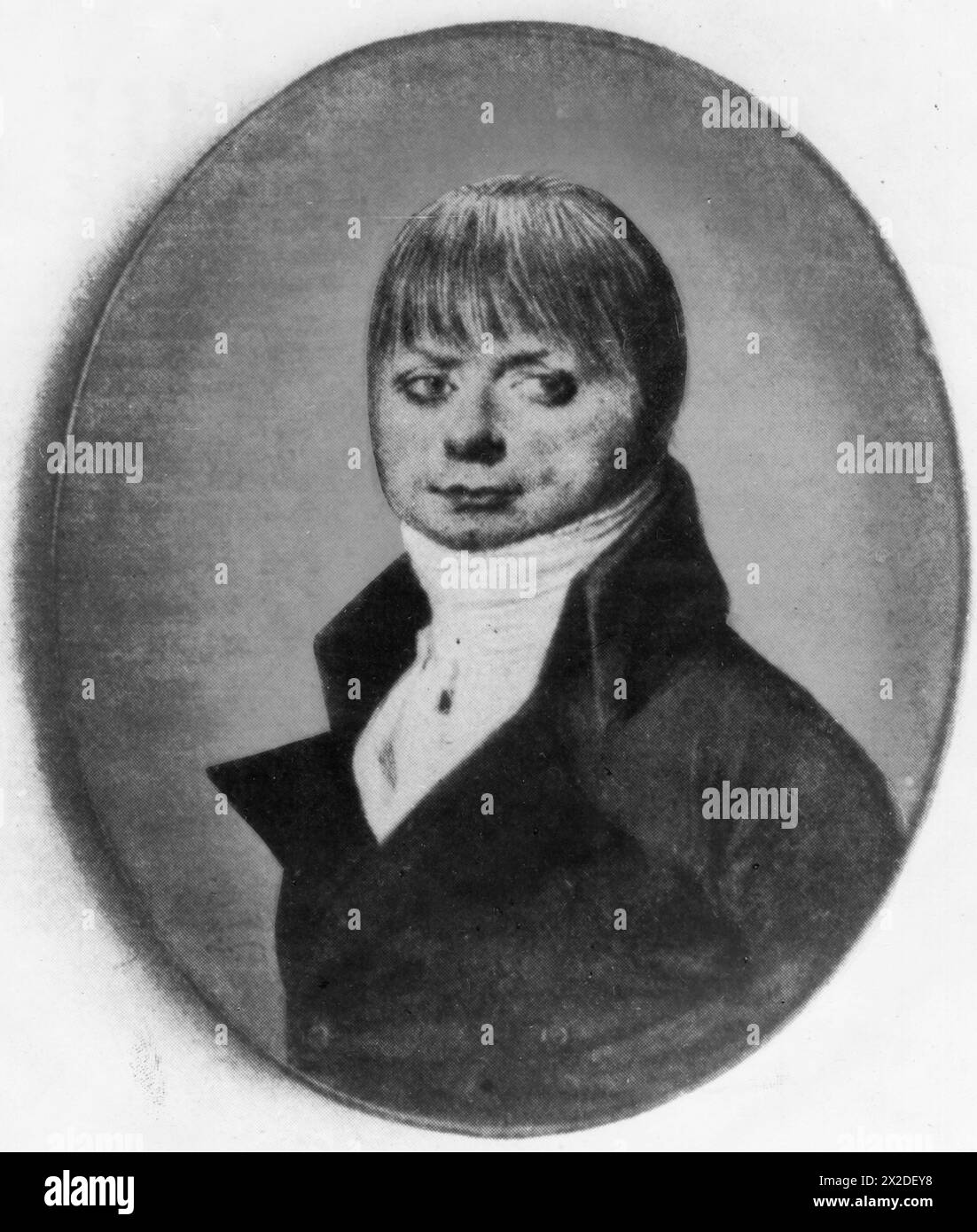 Schulmeister, Karl Ludwig, 5.8.1770 - 8,5.1853, deutsch-französisches Spionageloch, Druck zur Miniatur, 1809, ADDITIONAL-RIGHTS-CLEARANCE-INFO-NOT-AVAILABLE Stockfoto