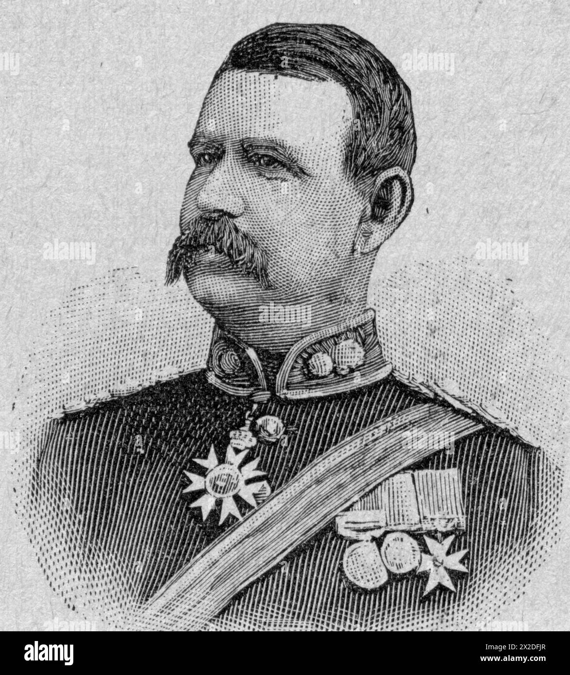 Warren, Charles, Sir, 7.2.1840 - 21.1,1927, britischer General und Wissenschaftler (Archäologe), ADDITIONAL-RIGHTS-CLEARANCE-INFO-NOT-AVAILABLE Stockfoto