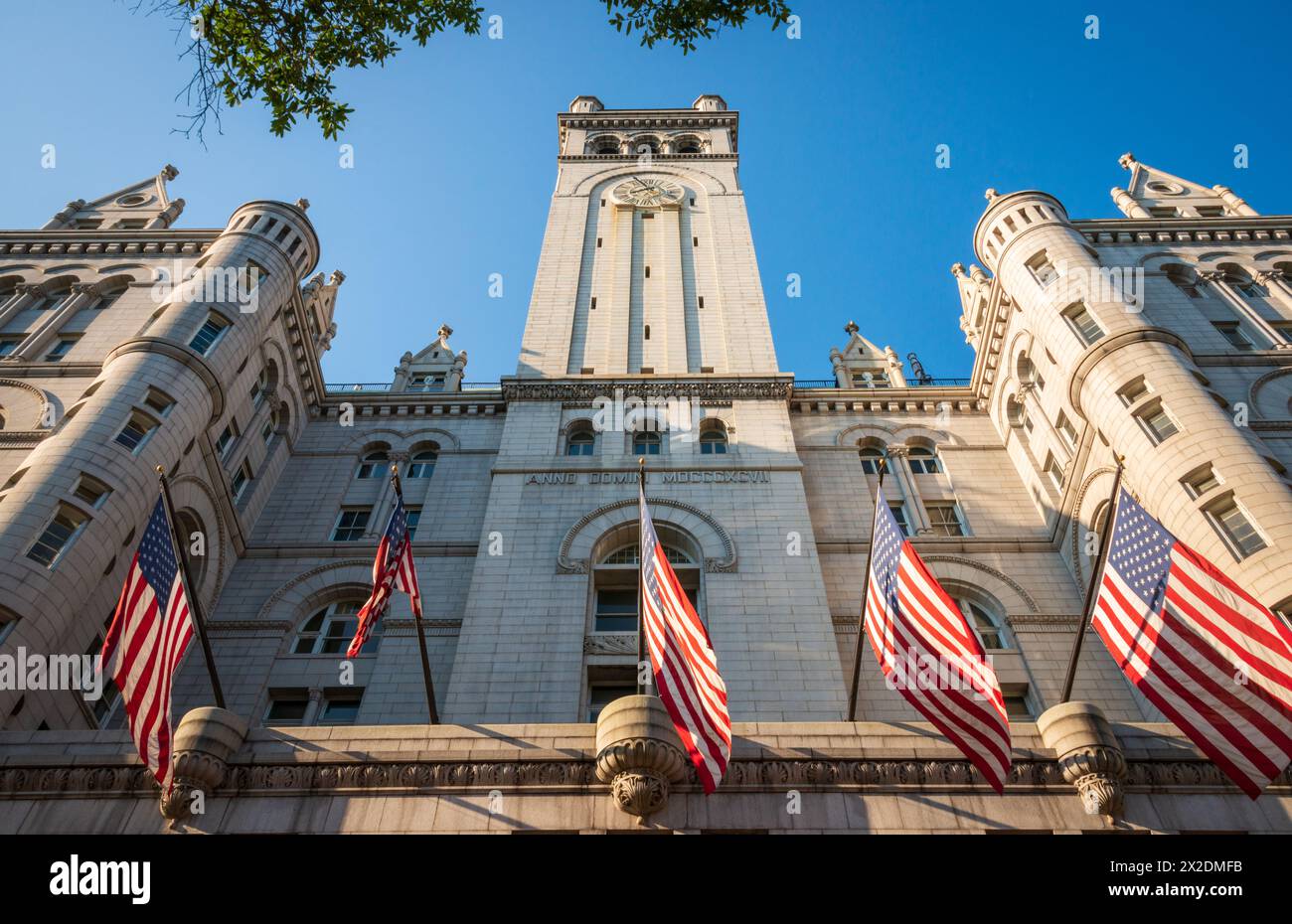 Old Post Office Pavilion and Clock Tower, 1100 Pennsylvania Avenue, N.W. in Washington, D.C, USA Stockfoto