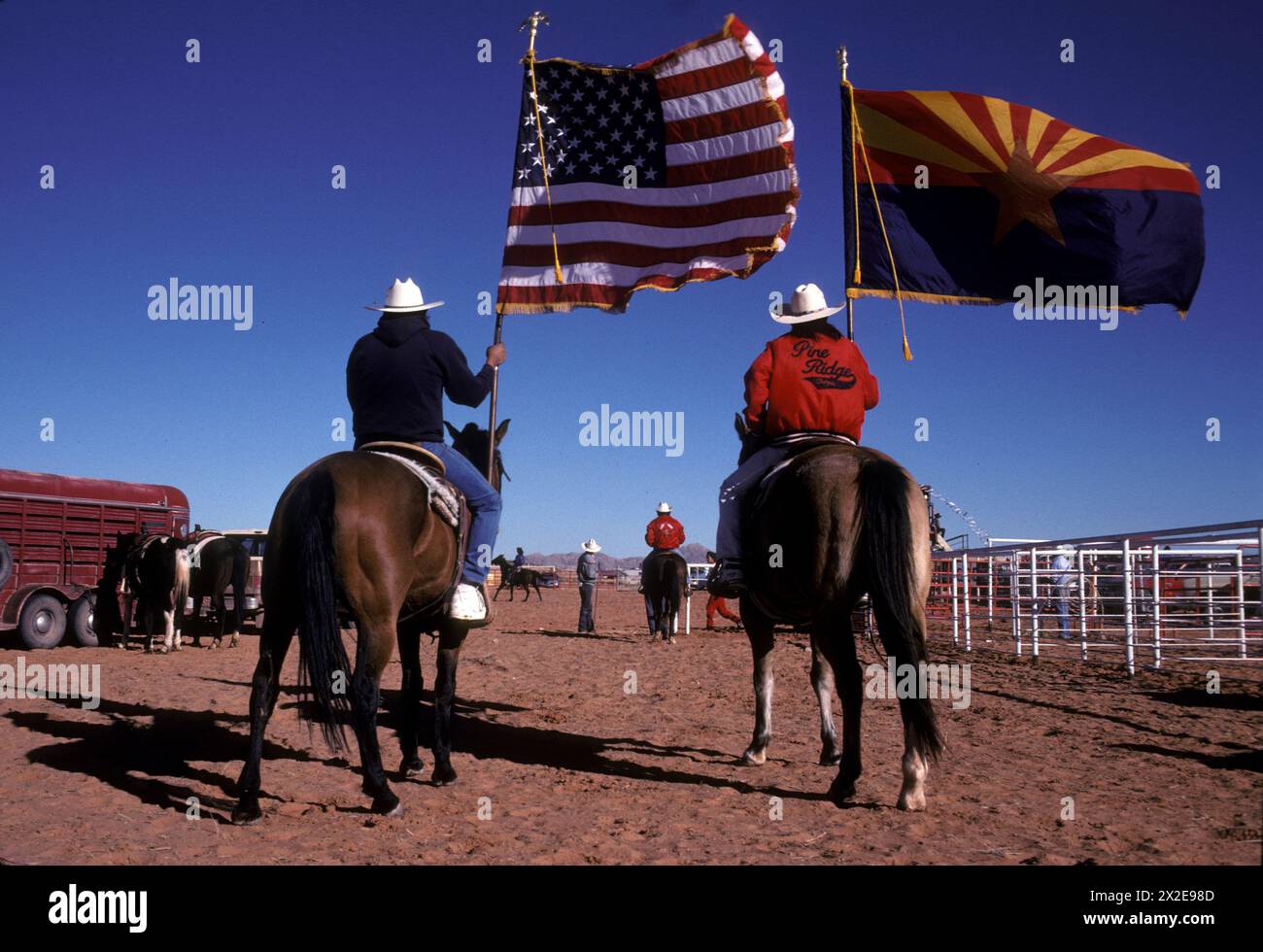 Navajo Rodeo Stockfoto