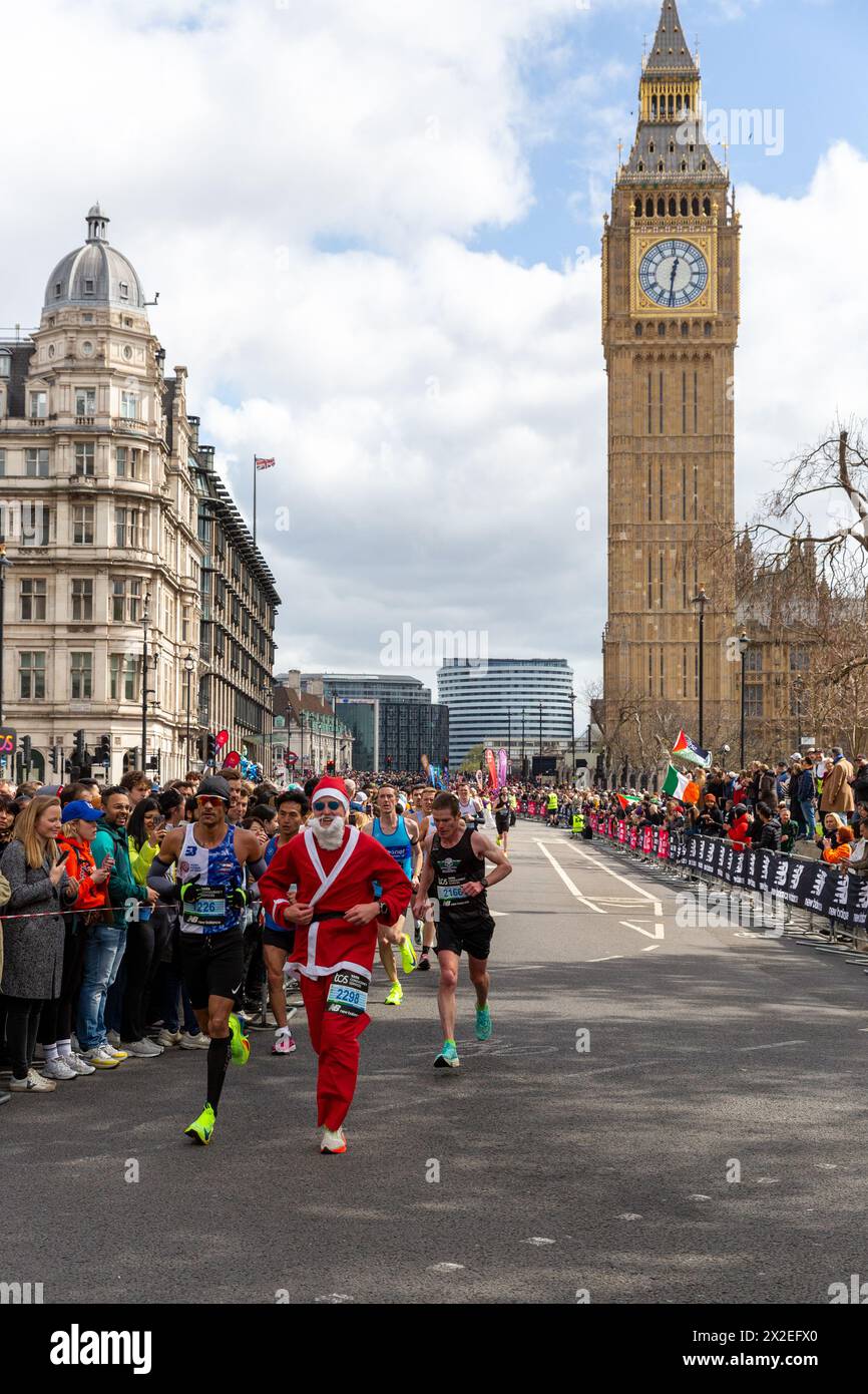 TCS London Marathon April 2024 Stockfoto