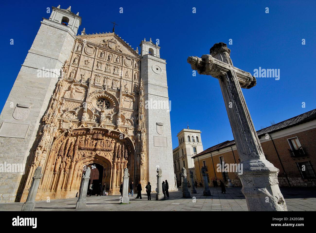 Kirche von San Pablo, Valladolid, Spanien Stockfoto