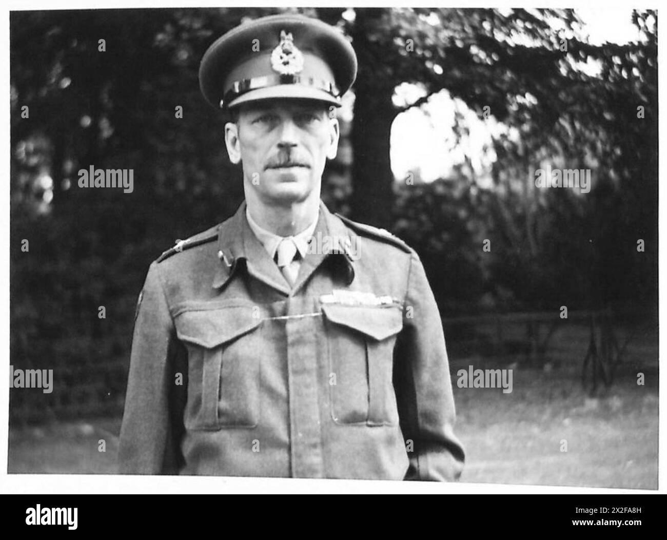 Major General Miles Graham CBE MC, der als Generalmajor für die Verwaltung der 21. Armeegruppe der britischen Armee fungiert. Stockfoto
