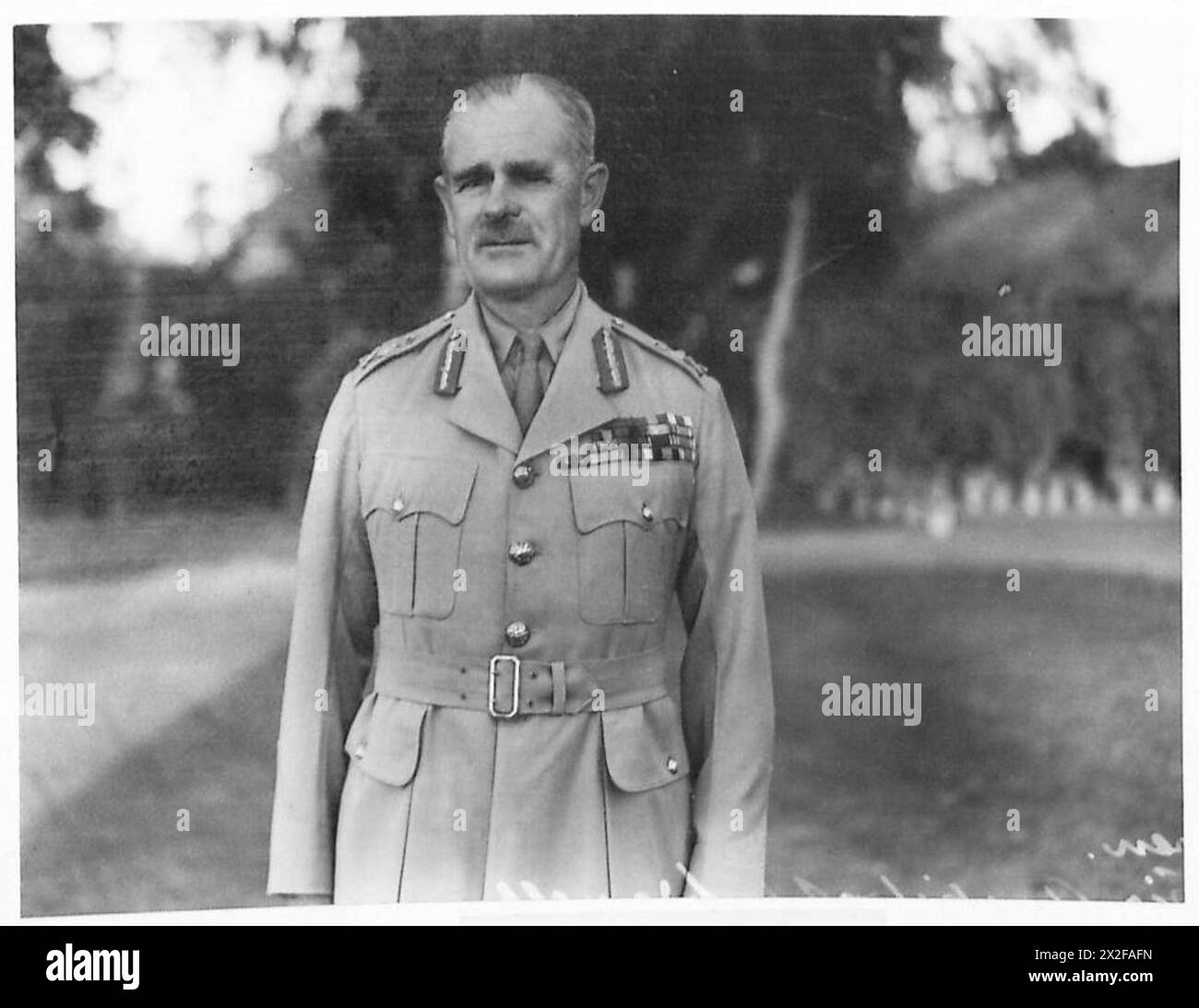Eine Porträtaufnahme von General Sir Archibald Wavell, einem leitenden Offizier der britischen Armee während des Zweiten Weltkriegs. Er diente als Oberbefehlshaber des Nahen Osten-Kommandos und später als Vizekönig von Indien. Stockfoto