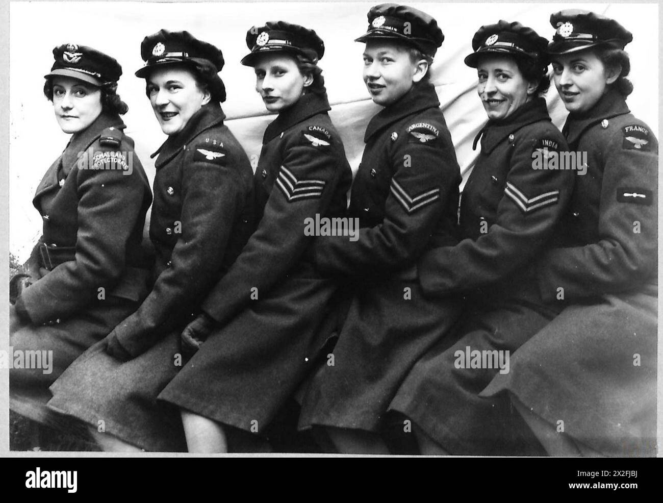 Die Royal Air Force war von 1940 bis 1945 in Großbritannien tätig, verteidigte sich gegen deutsche Luftangriffe und führte Missionen während des Zweiten Weltkriegs durch Stockfoto