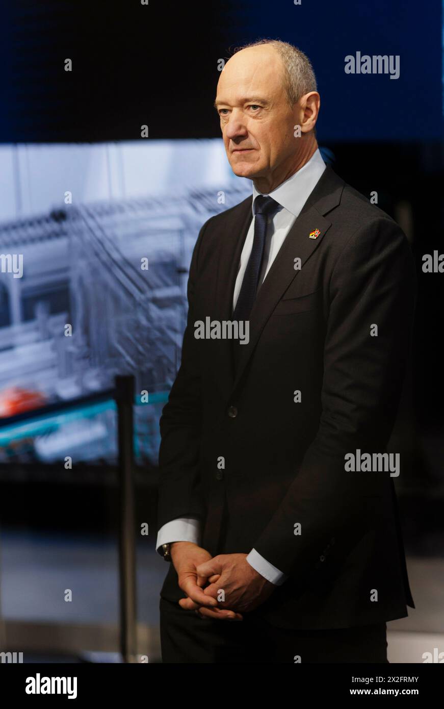 Hannover, Deutschland. April 2024. Roland Busch, CEO Siemens auf der Hannover Messe Hannover, 22. April 2024. Quelle: dpa/Alamy Live News Stockfoto