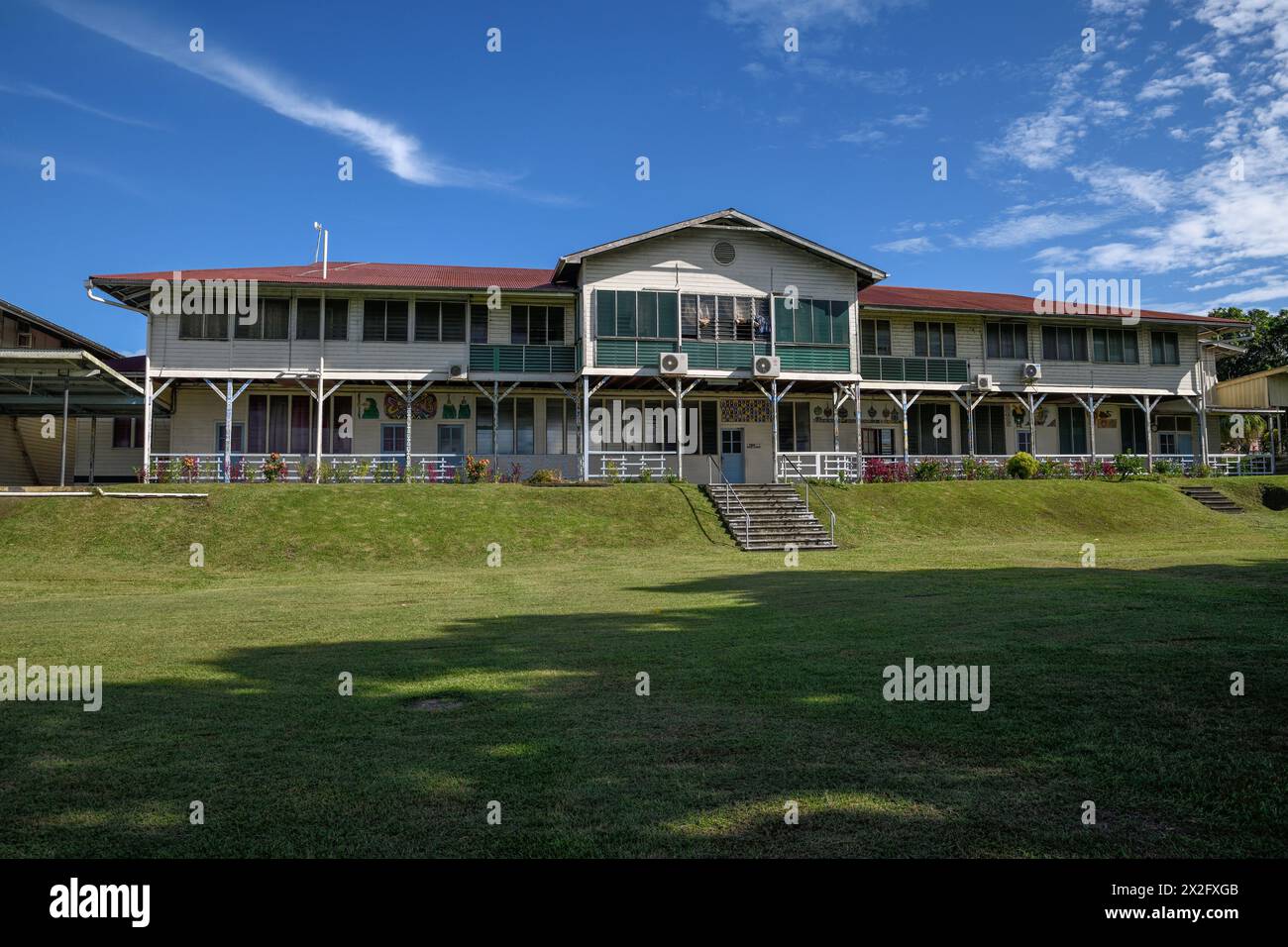 Geographie / Reise, Papua-Neuguinea, Gebäude der katholischen Missionsstation von Vunapope, Kokopo, ADDITIONAL-RIGHTS-CLEARANCE-INFO-NOT-AVAILABLE Stockfoto