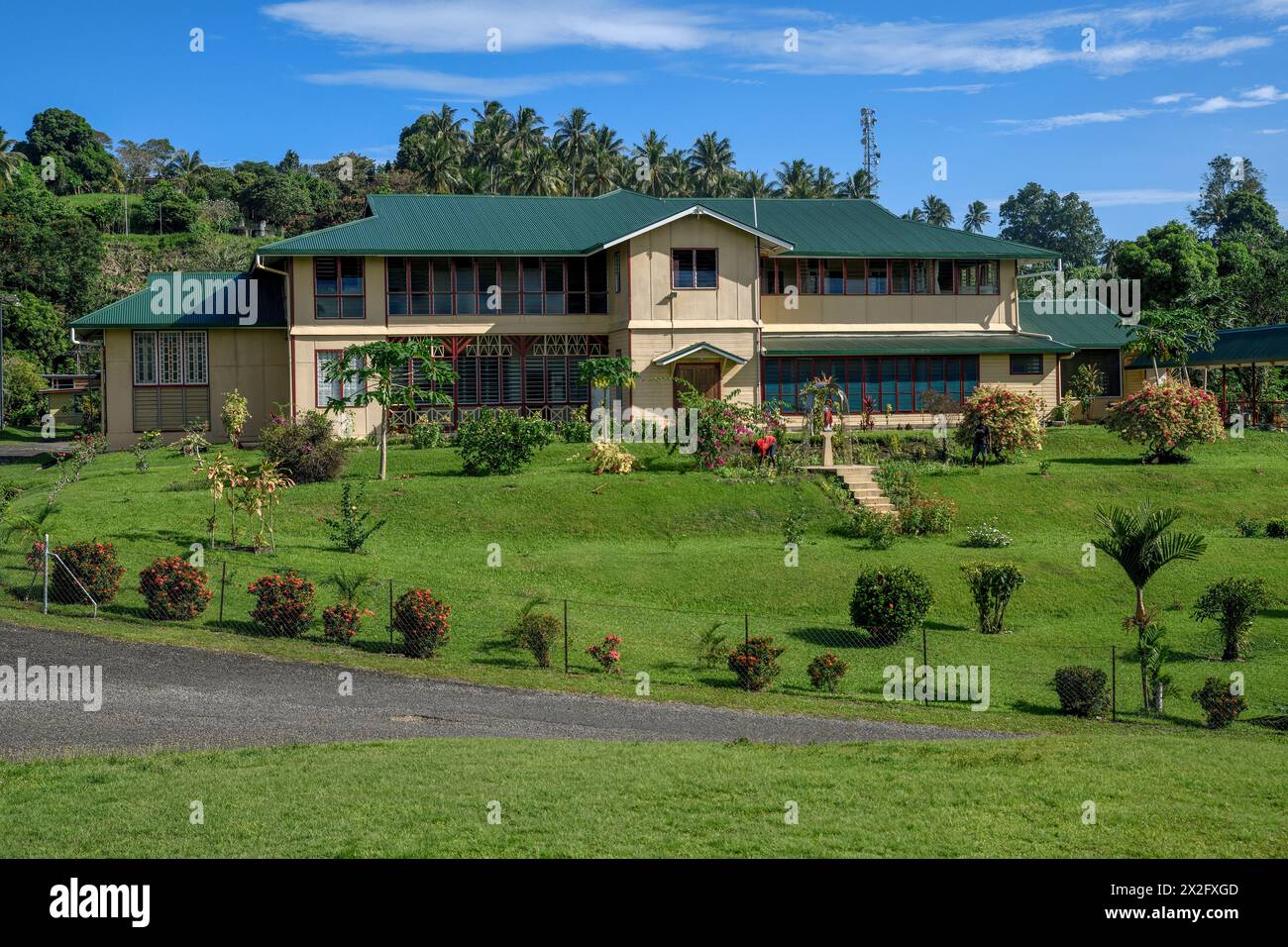 Geographie / Reise, Papua-Neuguinea, Gebäude der katholischen Missionsstation von Vunapope, Kokopo, ADDITIONAL-RIGHTS-CLEARANCE-INFO-NOT-AVAILABLE Stockfoto