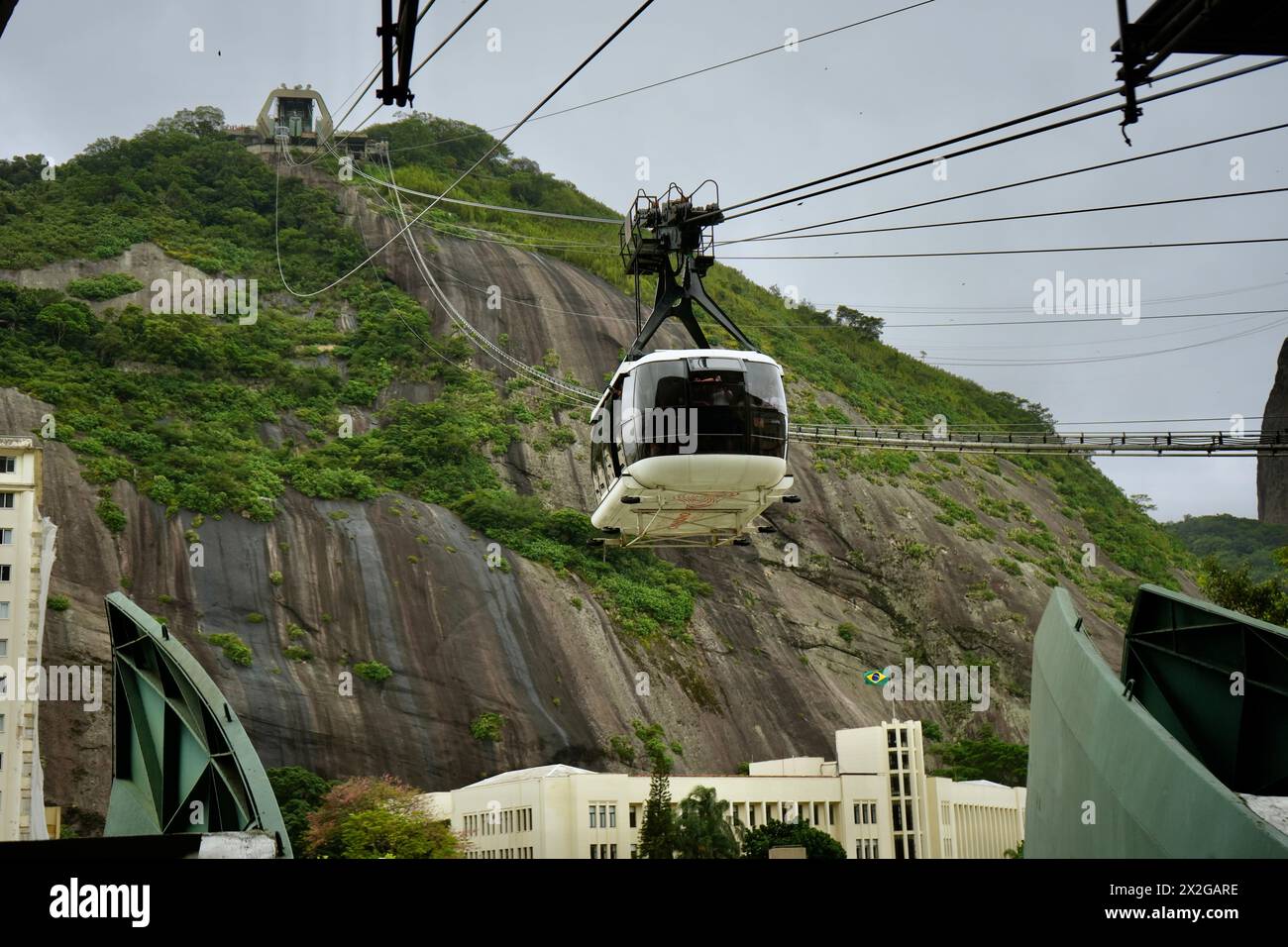 Seilbahn am Sugarloaf Mountain. Stockfoto
