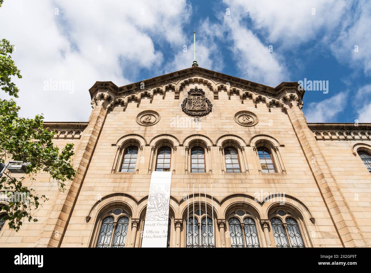 Altes Gebäude der Universität Barcelona, Spanien Barcelona Katalonien Spanien *** altes Gebäude der Universität Barcelona, Spanien Barcelona Katalonien Stockfoto