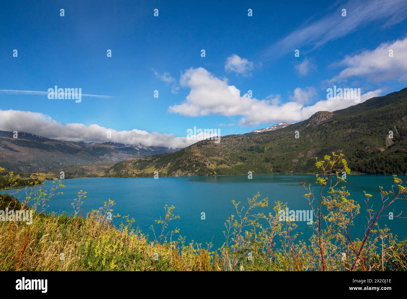 General Carrera Lake, Carretera Austral, Patagonien - Chile. Wunderschöne Naturlandschaften in Südamerika Stockfoto