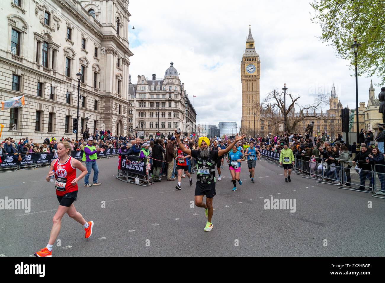 TCS London Marathon April 2024 Stockfoto