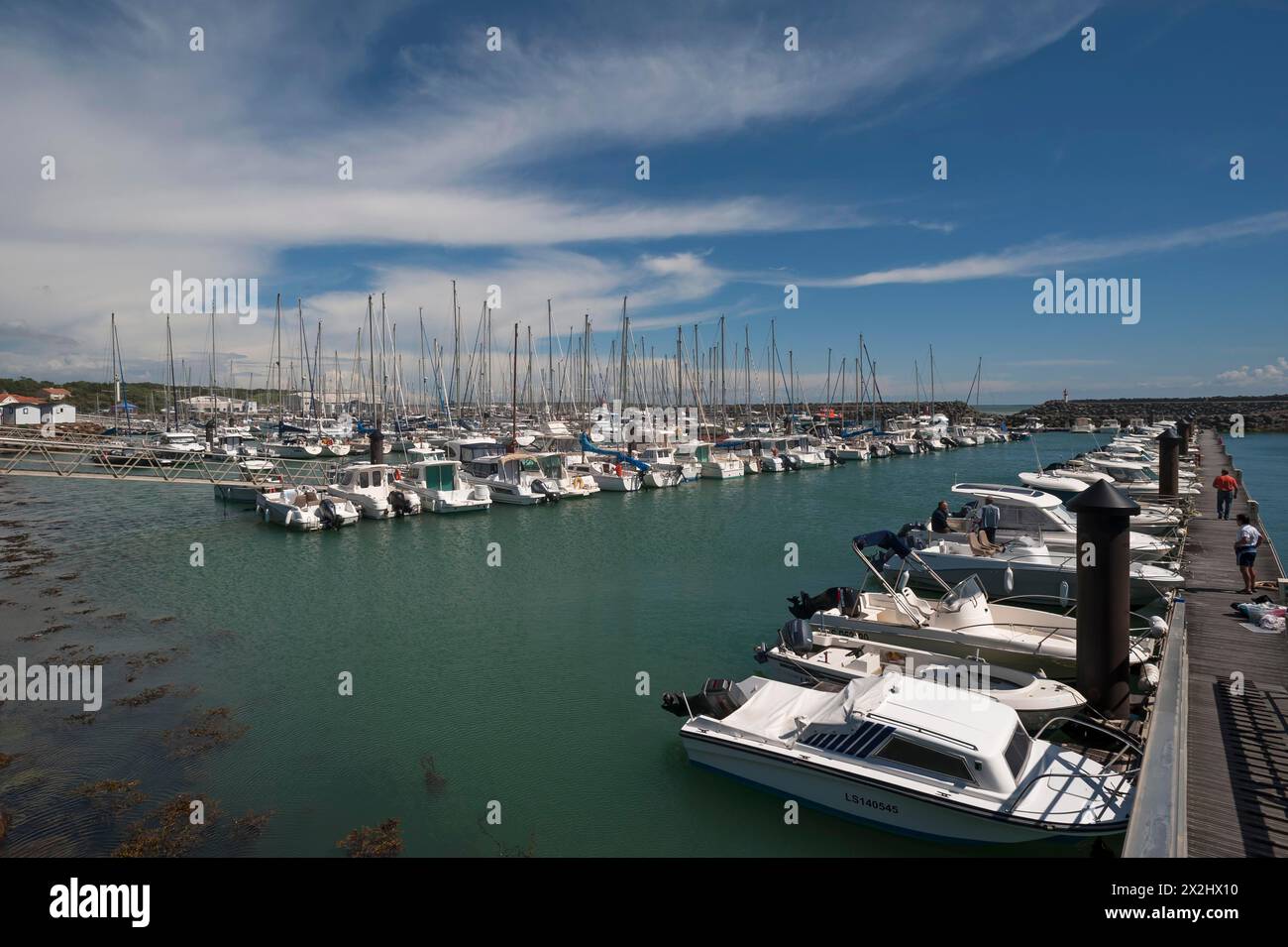 Marina, Port Bourgenay-Talmont Saint Hilaire, Vandee, Frankreich Stockfoto