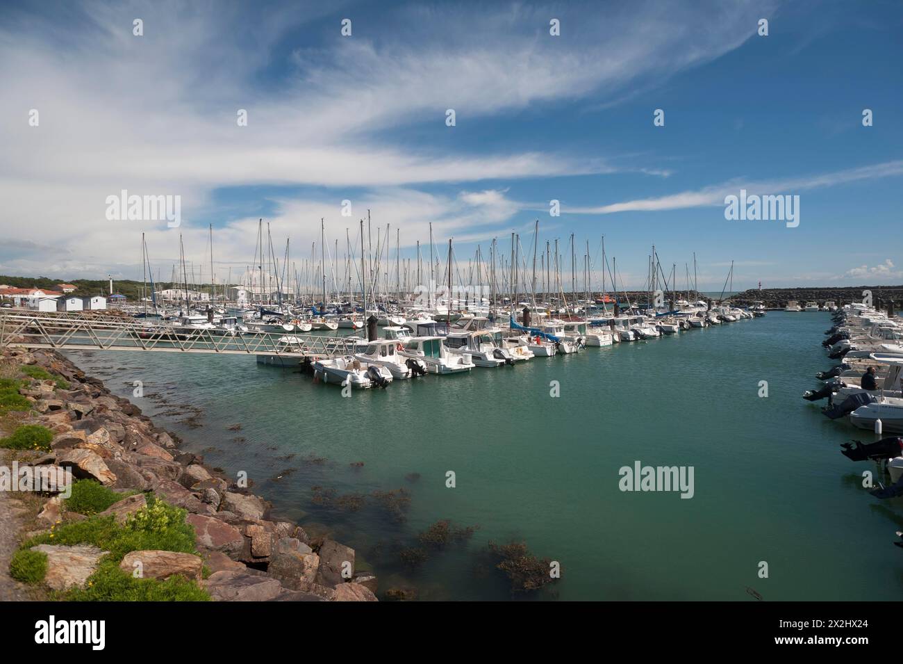 Marina, Port Bourgenay-Talmont Saint Hilaire, Vandee, Frankreich Stockfoto